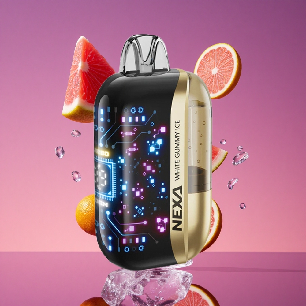 NEXA Ultra 50K Descartável Vape 20ml 5% Nicotina Goma Branca Gelo
