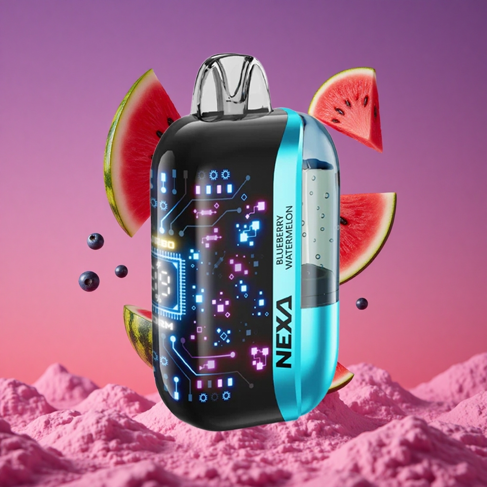 NEXA Ultra 50K Descartável Vape 20ml 5% Nicotina Mirtilo Melancia