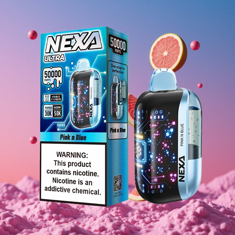 NEXA Ultra 50K Descartável Vape 20ml e 800mah Pink e Blue