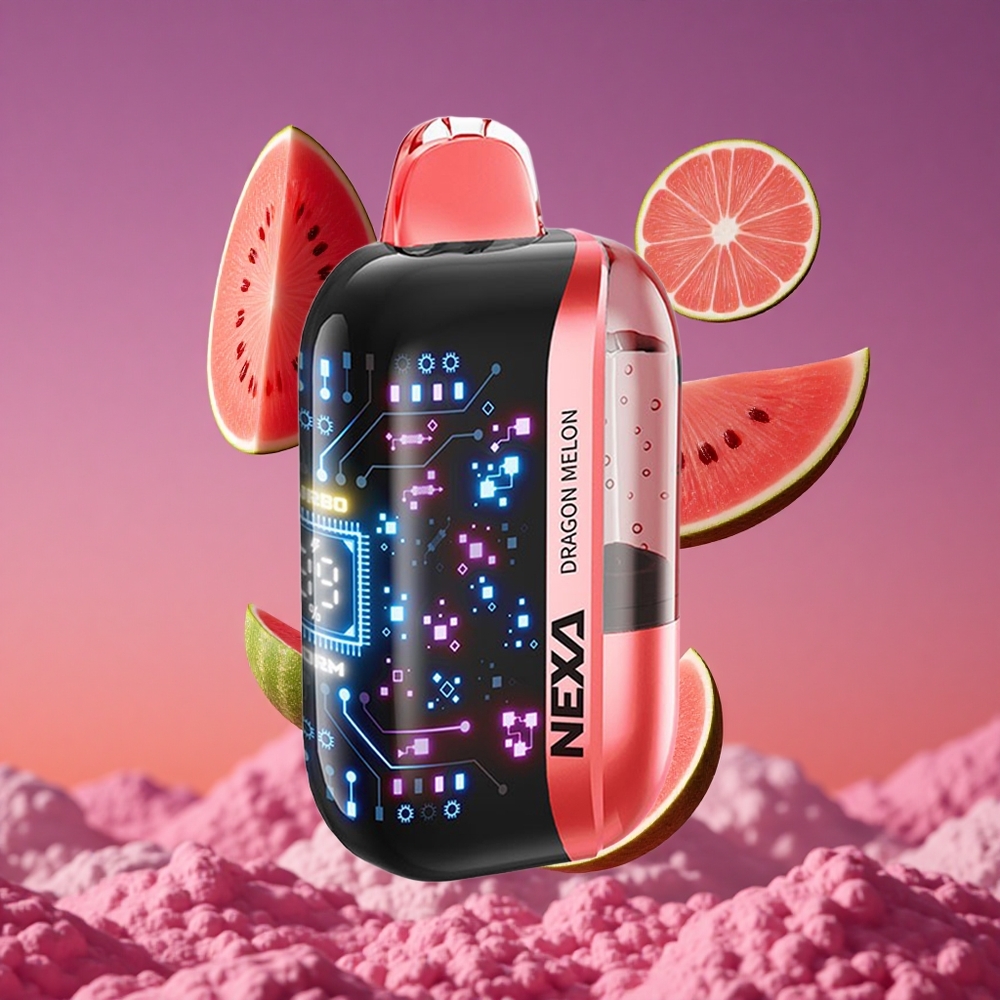 NEXA Ultra 50K Descartável Vape Melão Dragão com 20ml Pré-preenchido e 50000 Puffs
