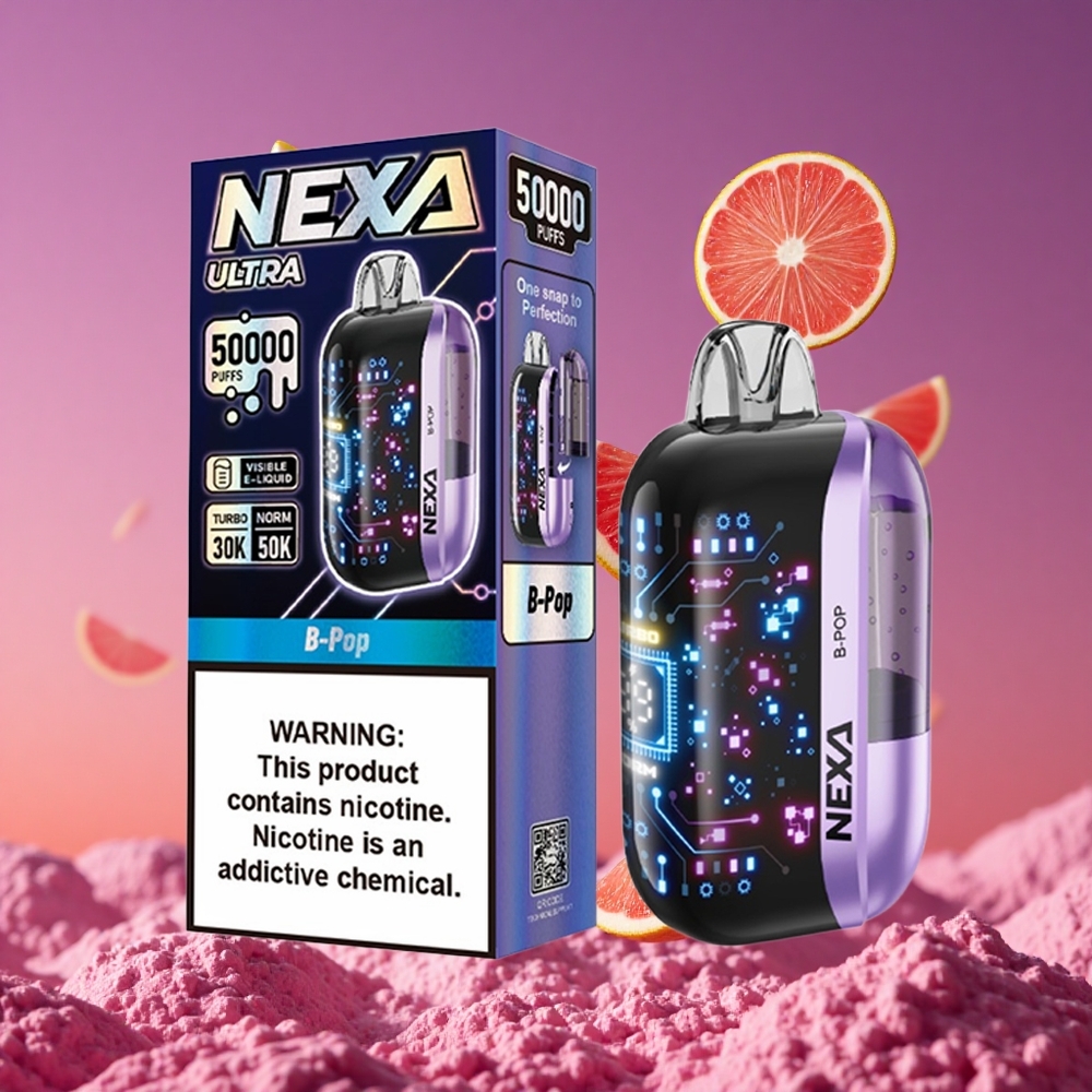 NEXA Ultra 50K Descartável Vape com 20ml Pré-preenchido e 50000 Puffs B-Pop