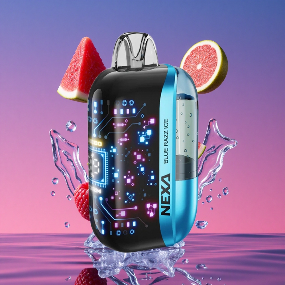 NEXA Ultra 50K Descartável Vape com 20ml Pré-preenchido e 50000 Puffs Blue Razz Ice