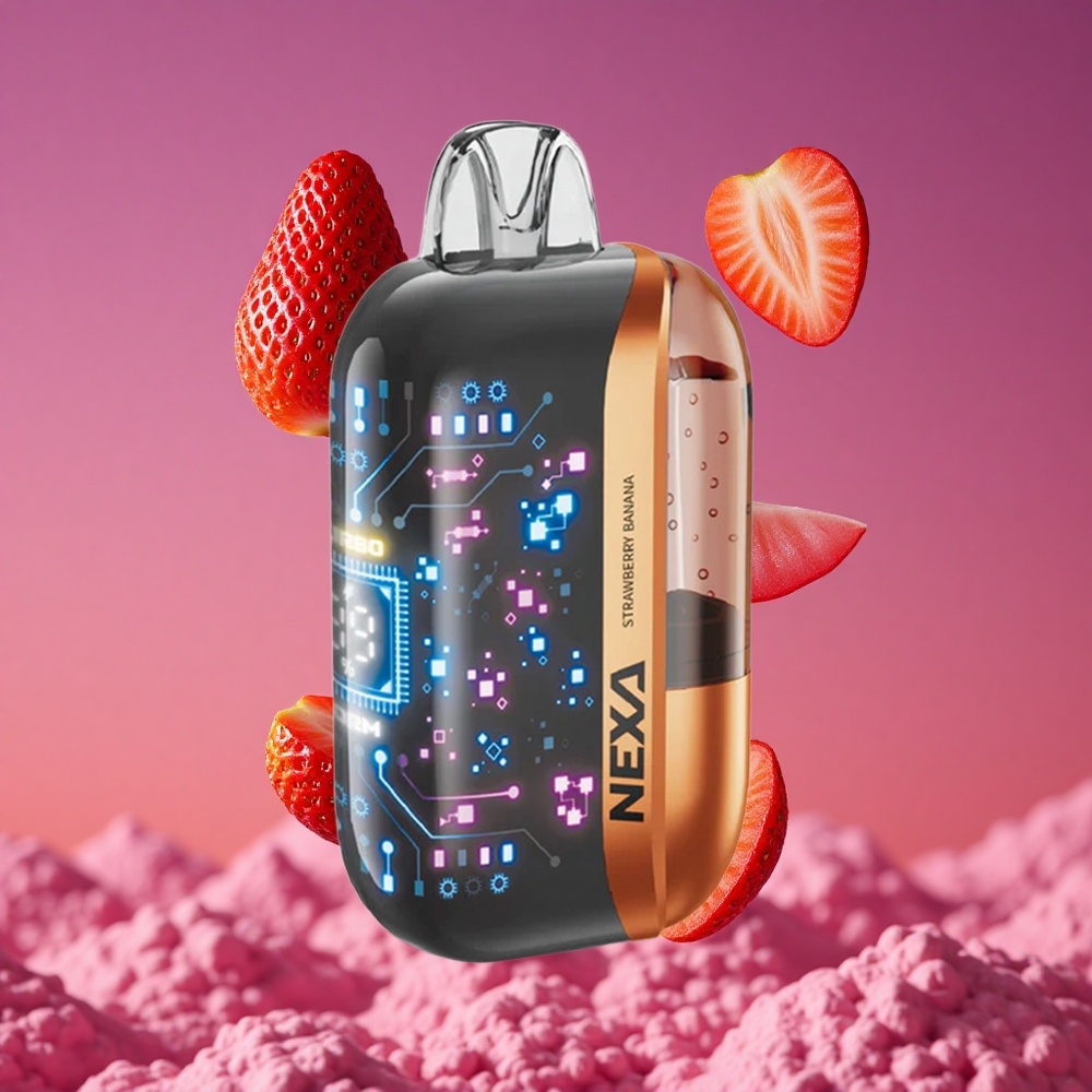 NEXA Ultra 50K Vape Descartável Morango Banana com 20ml Pré-preenchido e 50000 Puffs