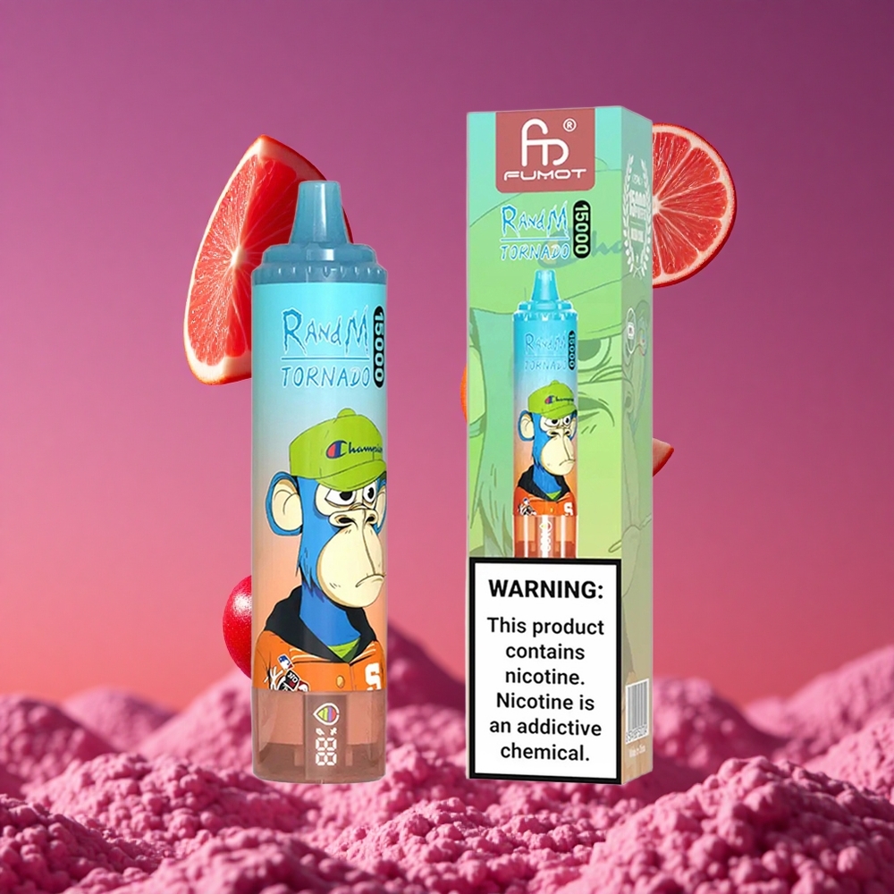 RandM Fumot Tornado 15000 Puffs 25ml Bateria 850mAh Cereja Cola