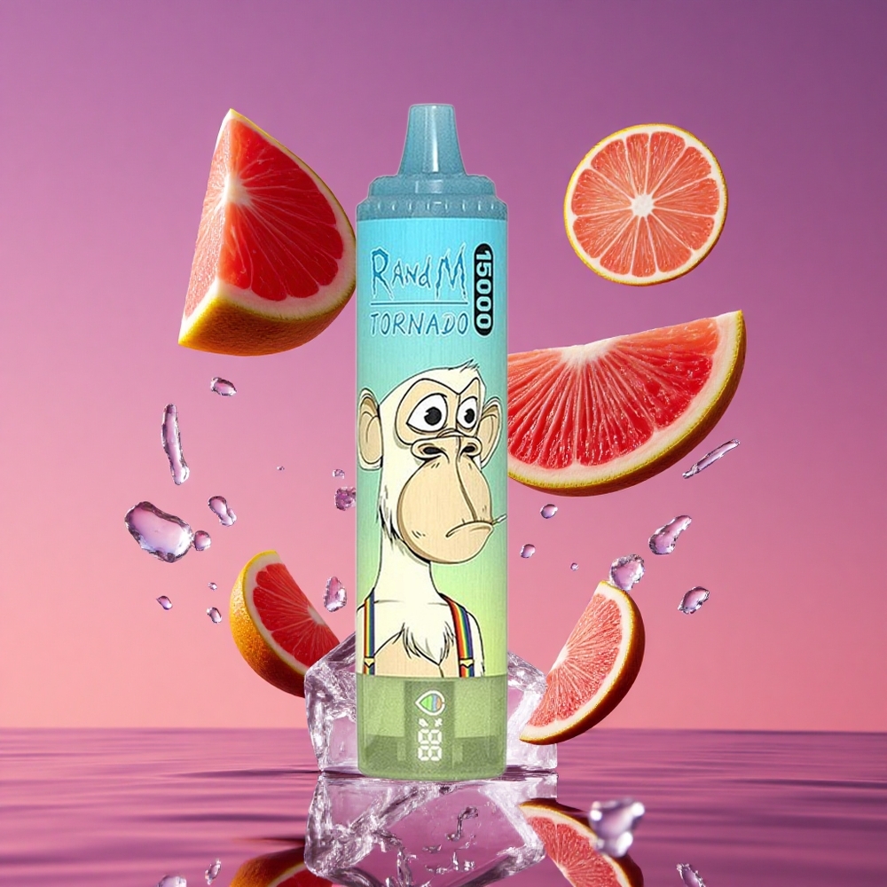 RandM Fumot Tornado 15000 Puffs 25ml Gelo Pops com Tela LCD