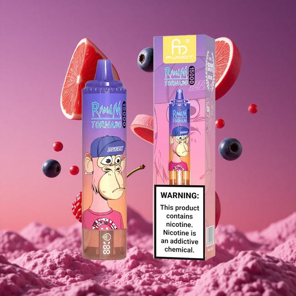 RandM Fumot Tornado 15000 Puffs 25ml Mirtilo Cereja