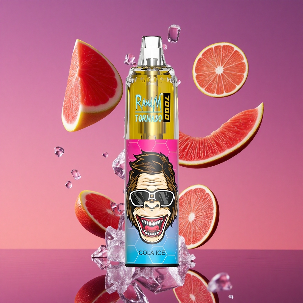 RandM Fumot Tornado 7000 Puffs 14 ML E-líquido Vape Descartável Cola Gelo