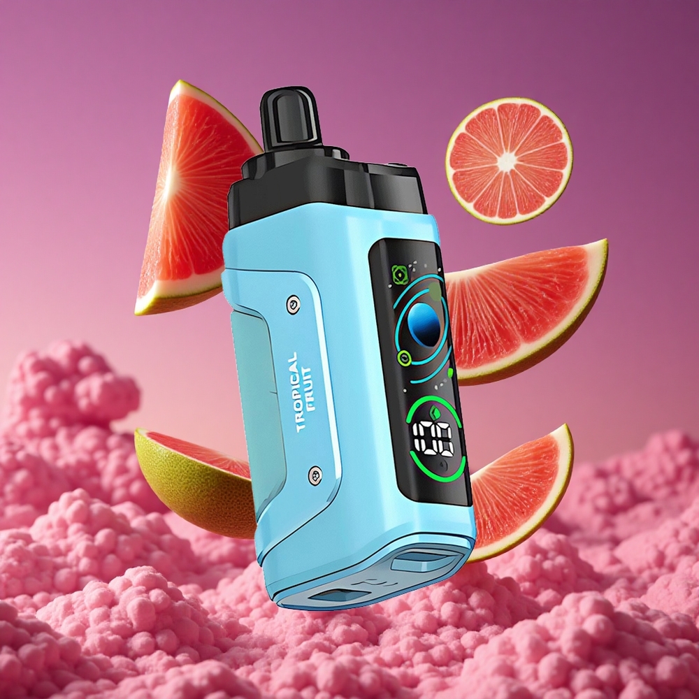 Razz Bar 45000 Puffs Vape Descartável Frutas Tropicais com Bobina Mesh 1.0 Ohm e Bateria 650mAh
