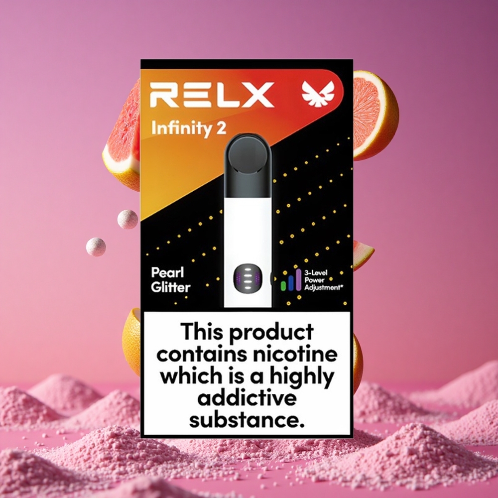 RELX Infinity 2 Dispositivo Vape Pó de Pérola com 1,9 ml de Capacidade e 600-650 Puffs