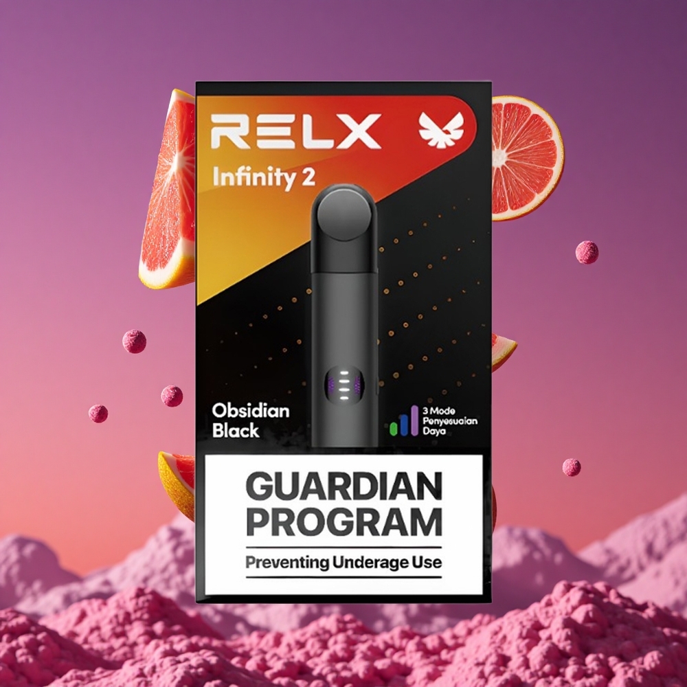 RELX Infinity 2 Dispositivo de Vapor com 600-650 Puffs e Design Metálico Darkasteroid
