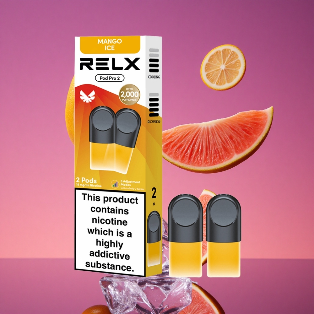 RELX Pod Pro 2 1,8% Nicotina 600 Puffs Manga Gelo