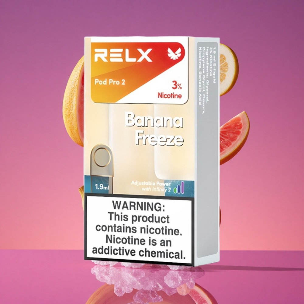 RELX Pod Pro 2 Banana Freeze 3% Nicotina 600 Puffs