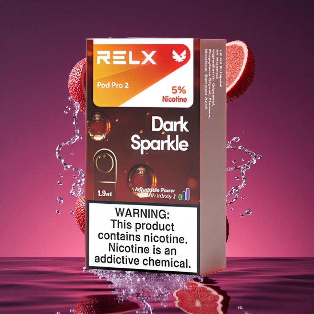RELX Pod Pro 2 Faísca Escura com 5% Nicotina e 600 Puffs