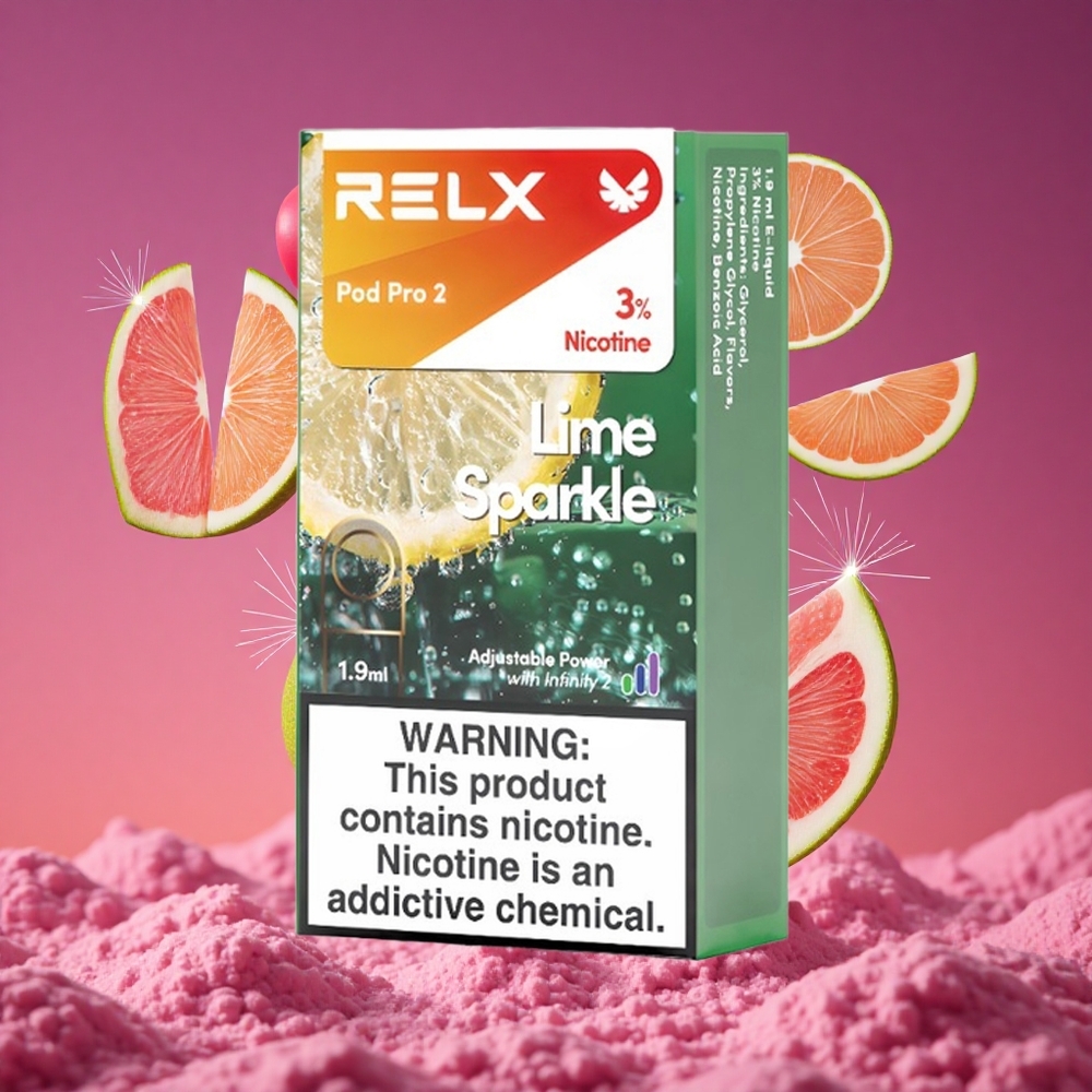 RELX Pod Pro 2 Limão Brilhante com 3% Nicotina e 1,9ml de Capacidade
