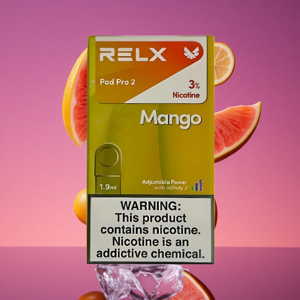RELX Pod Pro 2 Manga Gelada com 3% Nicotina e 600 Puffs