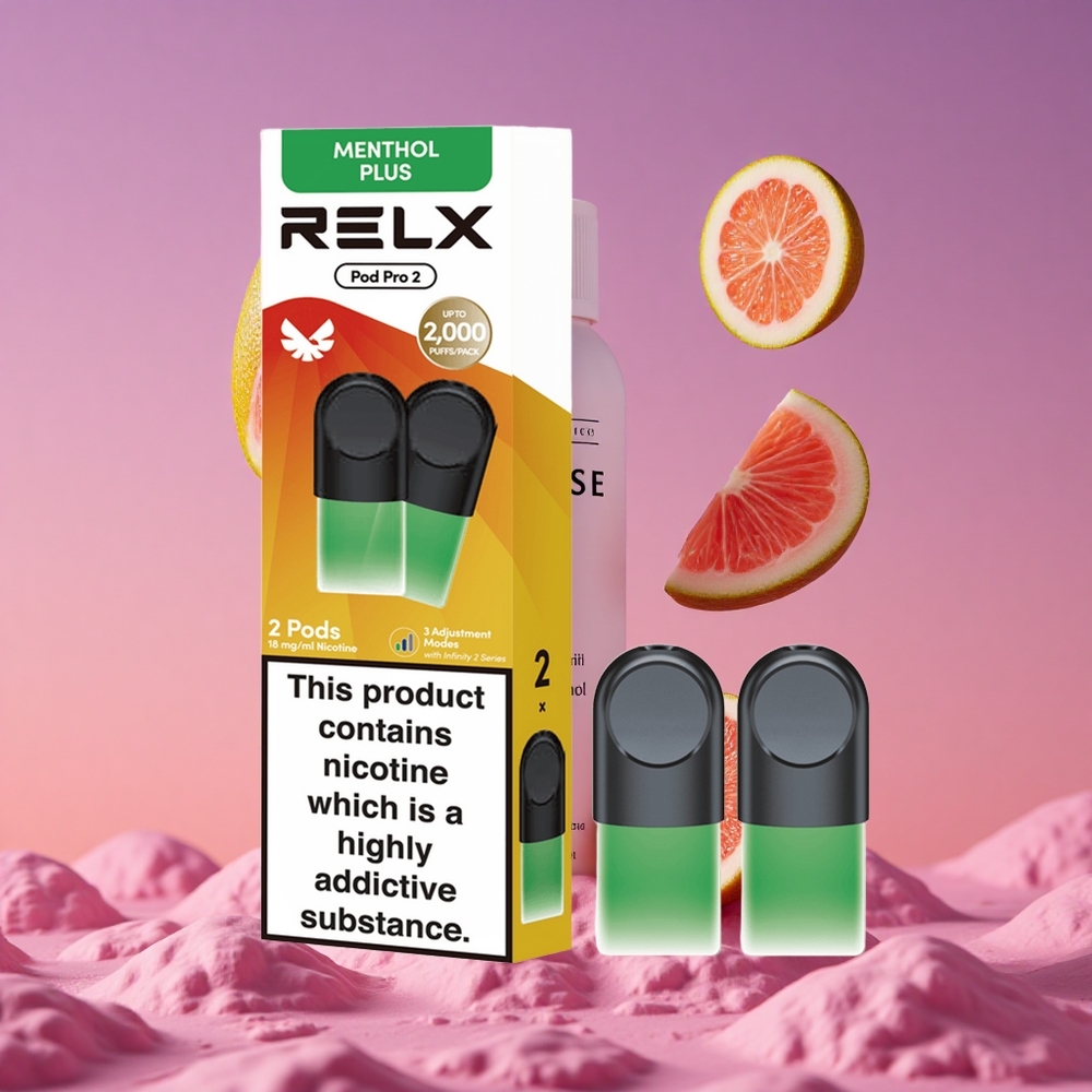 RELX Pod Pro 2 Menta-Mentolado Plus 1,8% Nicotina 600 Puffs