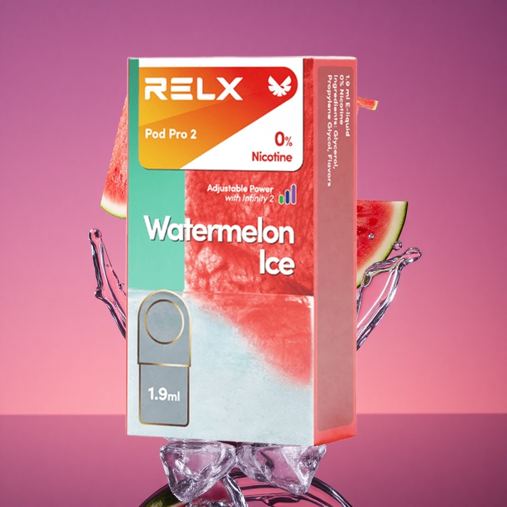 RELX Pod Pro 2 Sem Nicotina 600 Puffs Melancia Gelada
