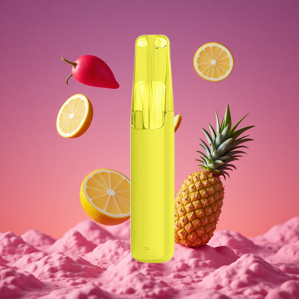 Snowplus Dash 4000 Puffs Dispositivo Descartável com Atomizador Cerâmico e 7,5 ml de E-líquido Abacaxi Limão