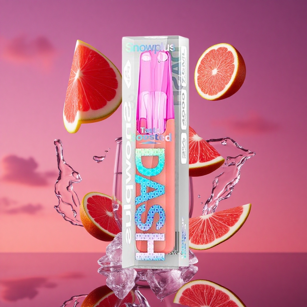 Snowplus Dash 4000 Puffs Dispositivo Descartável com Atomizador Cerâmico e 7,5 ml de Líquido Hibisco Chá Gelado