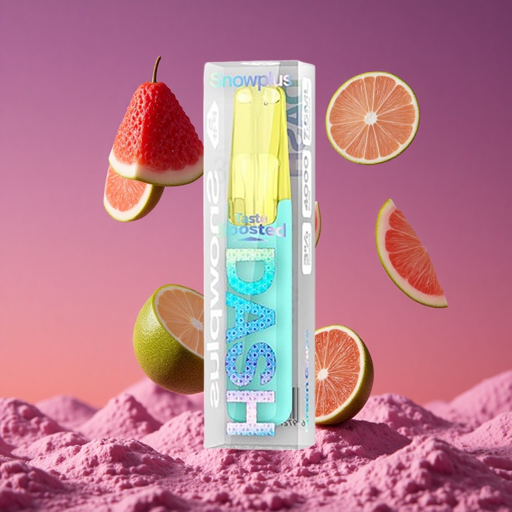 Snowplus Dash 4000 Puffs Dispositivo Descartável com Atomizador de Cerâmica e 7,5 ml de Líquido Uva Verde