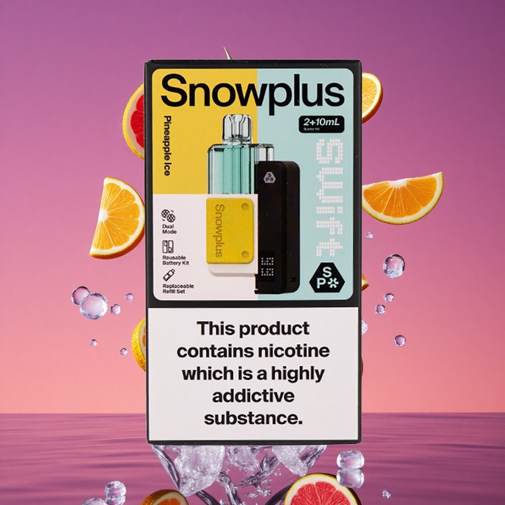 Snowplus Swift 5000 Puffs Prefilled Pod Kit Abacaxi Gelo com 1000 mAh e 2+10 ml
