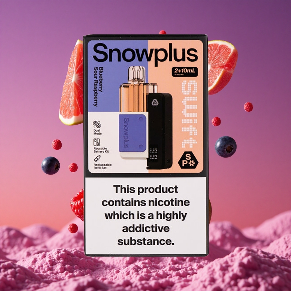 Snowplus Swift 5000 Puffs Prefilled Pod Kit Mirtilo Framboesa Azeda com Bateria de 1000 mAh e Atomizador Dual Mesh
