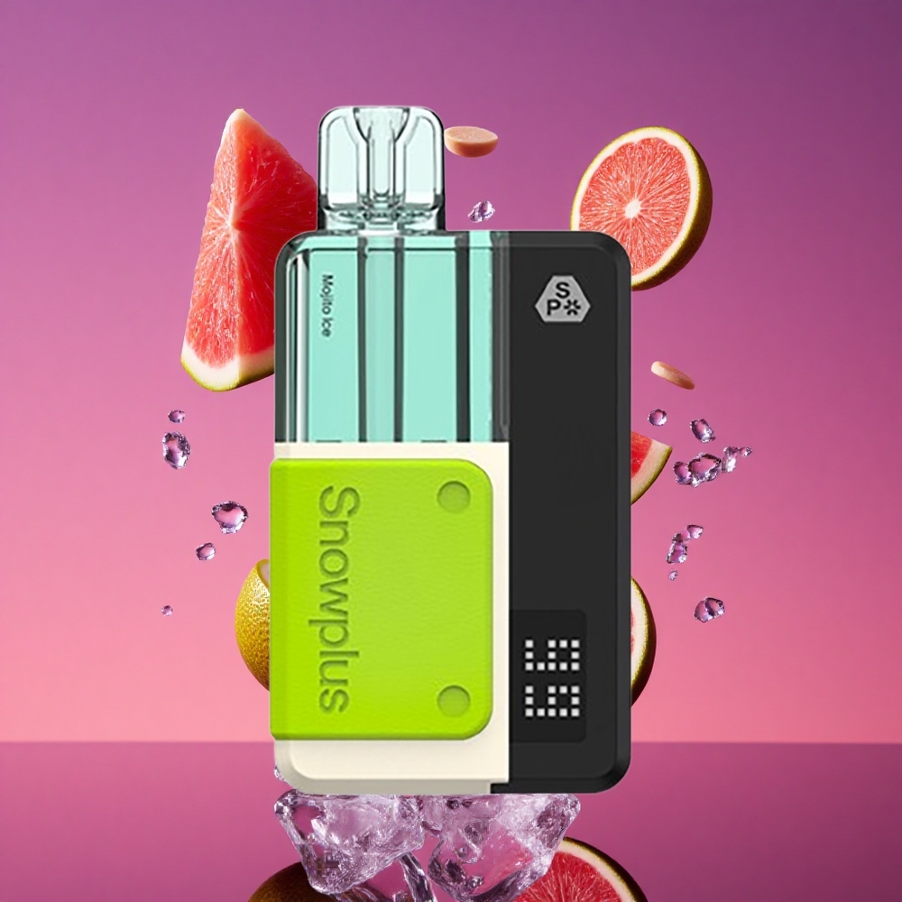 Snowplus Swift 5000 Puffs Prefilled Pod Kit Mojito Gelado com Atomizador Duplo Mesh e Bateria de 1000 mAh