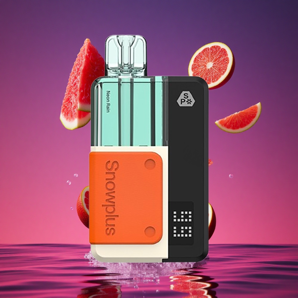 Snowplus Swift 5000 Puffs Prefilled Pod Kit Neon Chuva com Bateria de 1000 mAh e Atomizador Dupla Malha