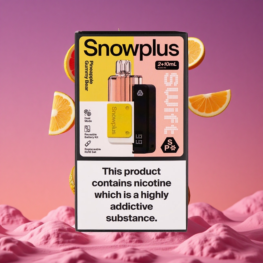 Snowplus Swift 5000 Puffs Prefilled Pod Kit com Bateria de 1000 mAh e Sabor Ursinho de Goma de Abacaxi