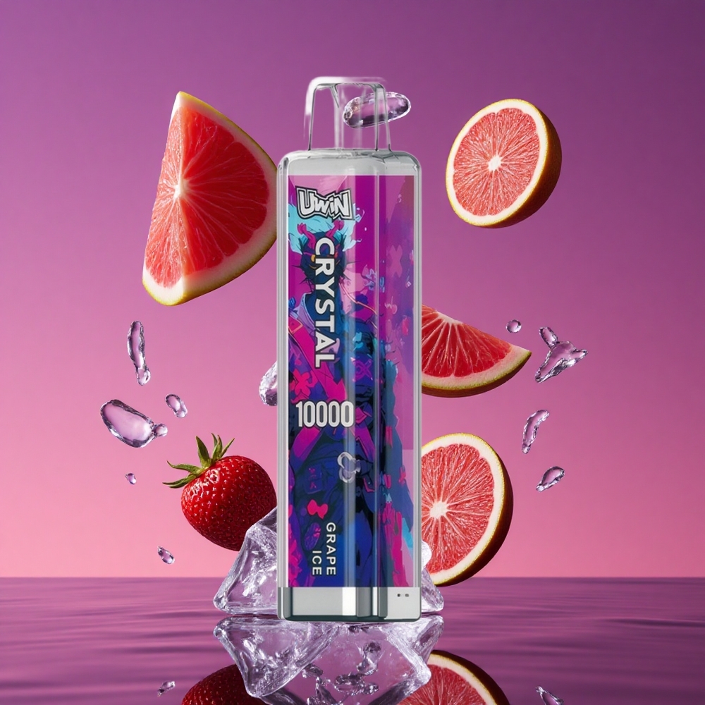 UWIN Crystal 10000 Puffs 18ml Uva Gelo 0,8 Ohm