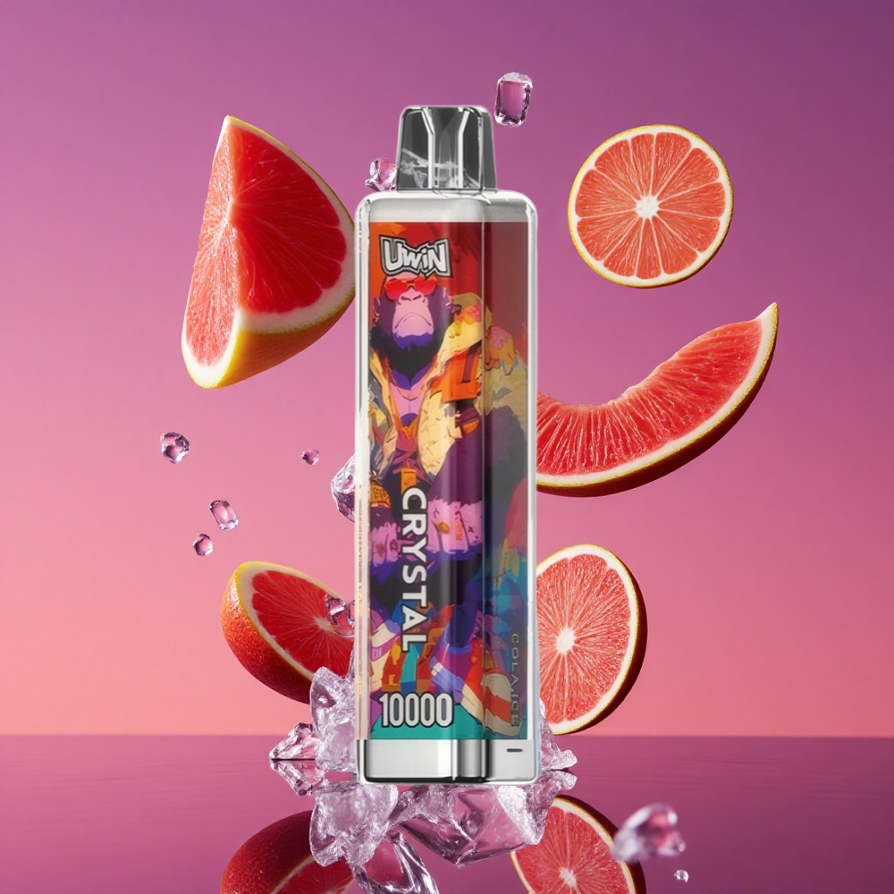 UWIN Crystal 10000 Puffs Gelo de Cola com 18ml e Carregamento Tipo-C