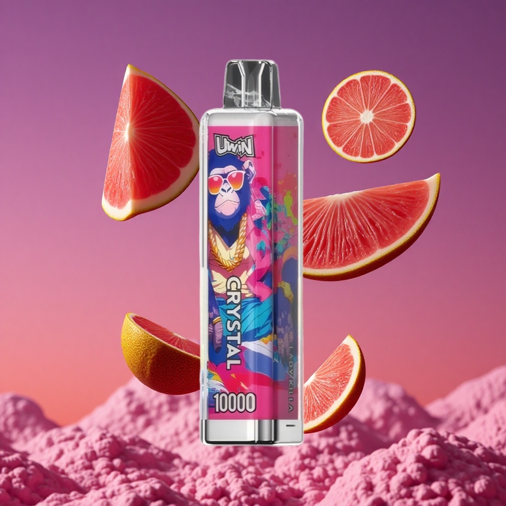 UWIN Crystal 10000 Puffs Vape Descartável Lady Killa - 18ml de Líquido e 650mAh Recarregável