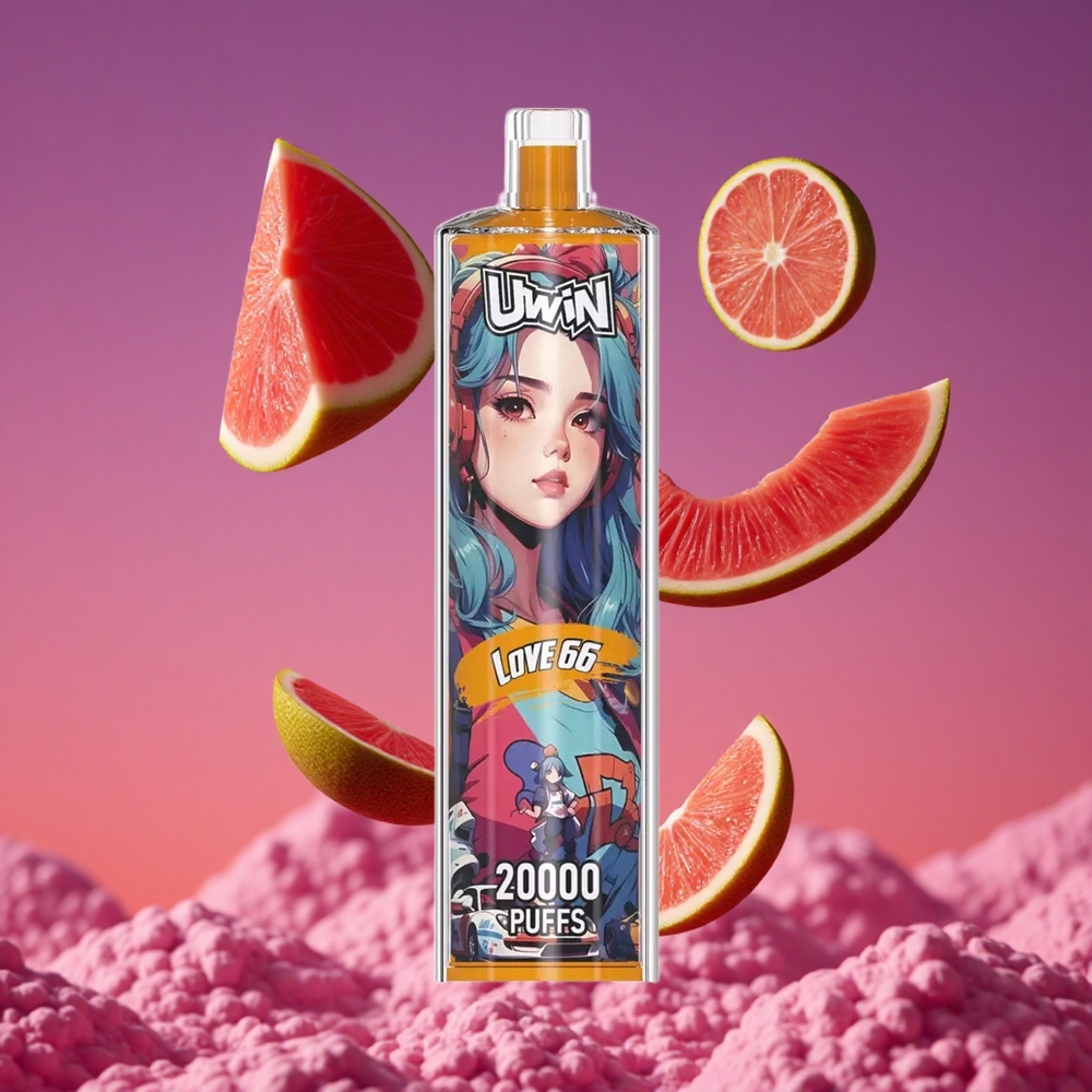 Uwin Shisha Hookah Crystal 20000 Puffs 22ml Amor 66