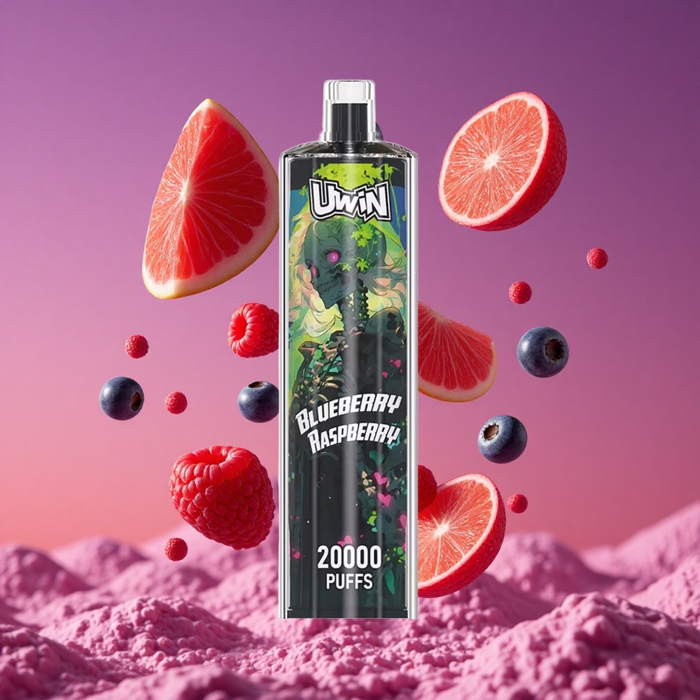 Uwin Shisha Hookah Crystal 20000 Puffs 22ml Mirtilo Framboesa