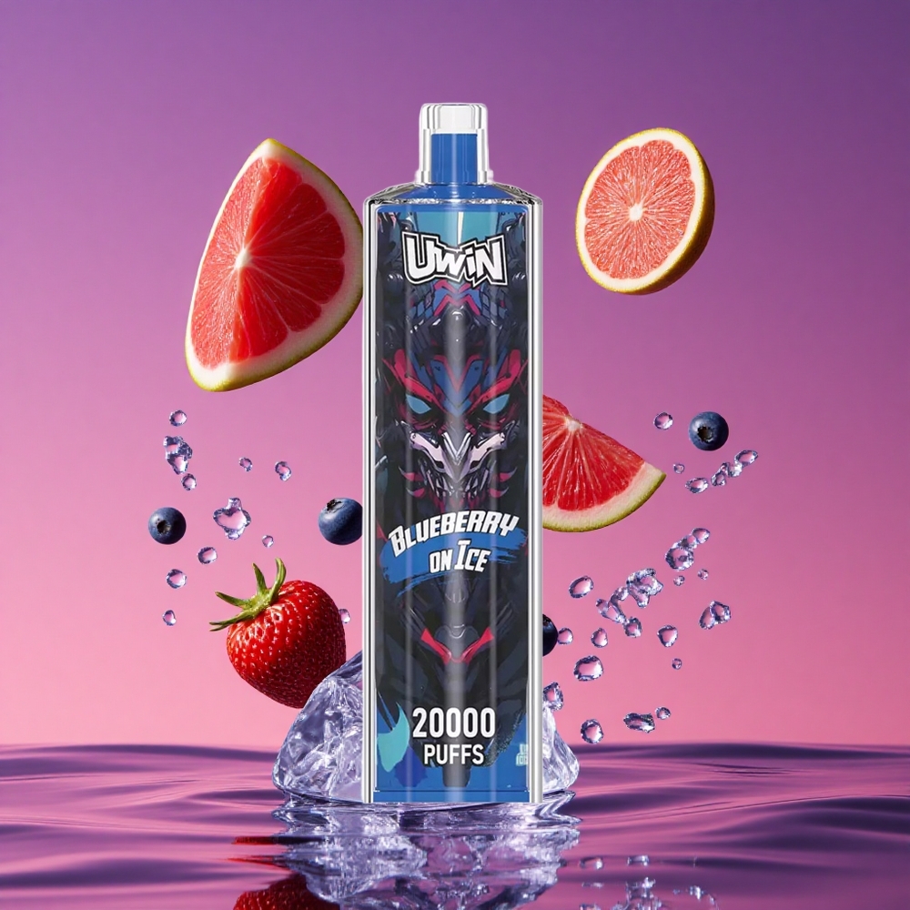 Uwin Shisha Hookah Crystal 20000 Puffs 22ml Mirtilo no Gelo