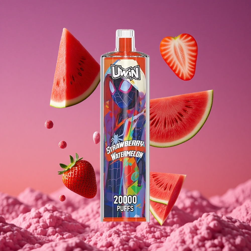 Uwin Shisha Hookah Crystal 20000 Puffs 22ml Morango Melancia