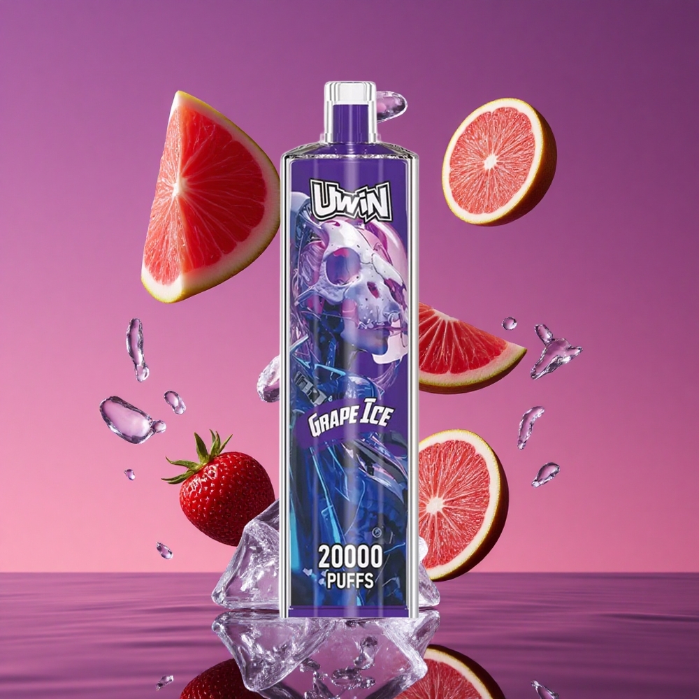 Uwin Shisha Hookah Crystal 20000 Puffs 22ml Uva Gelo