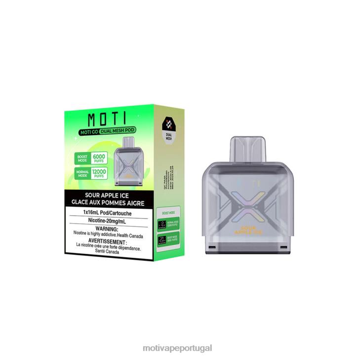 MOTI Go Pro cápsula descartável gelo de maçã azeda 6JZ6Z88 MOTI vape for sale
