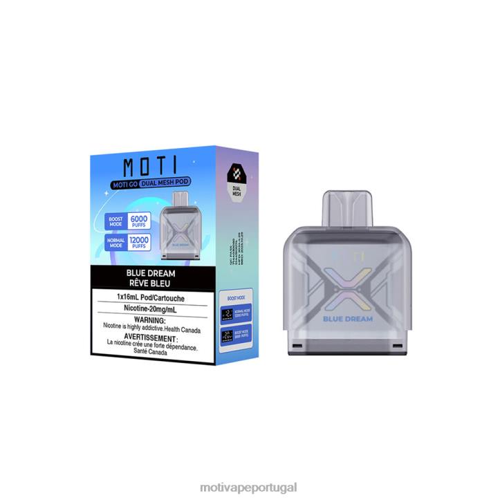 MOTI Go Pro cápsula descartável sonho Azul 6JZ6Z93 MOTI vape price