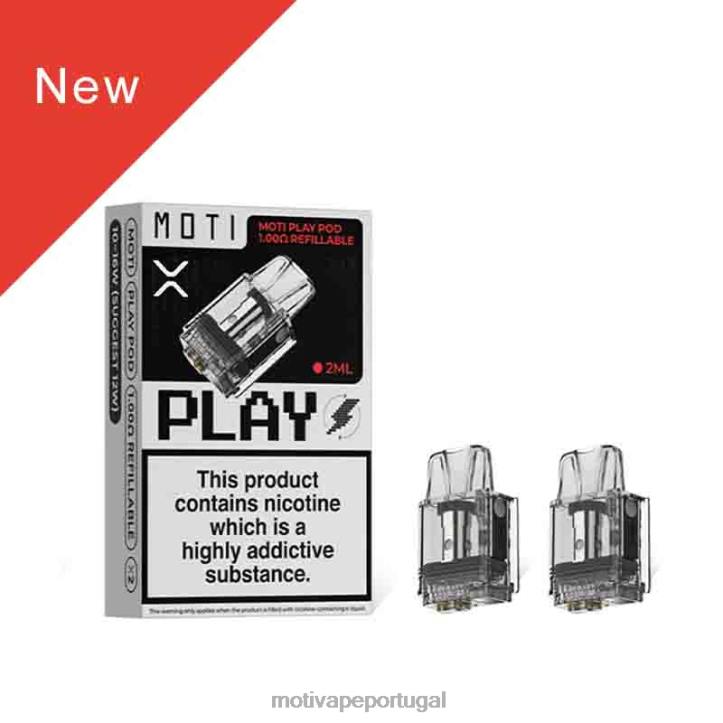 MOTI Play cápsula 1,00 ohm recarregável 1 unidade 6JZ6Z121 MOTI vape portugal