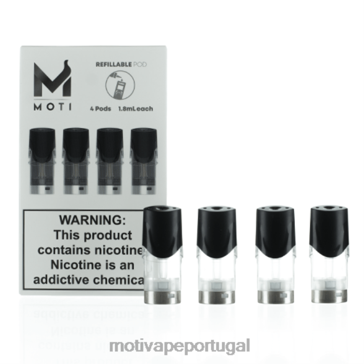 MOTI cartuchos de reposição recarregáveis (pacote de 4) 6JZ6Z74 MOTI vape pods portugal