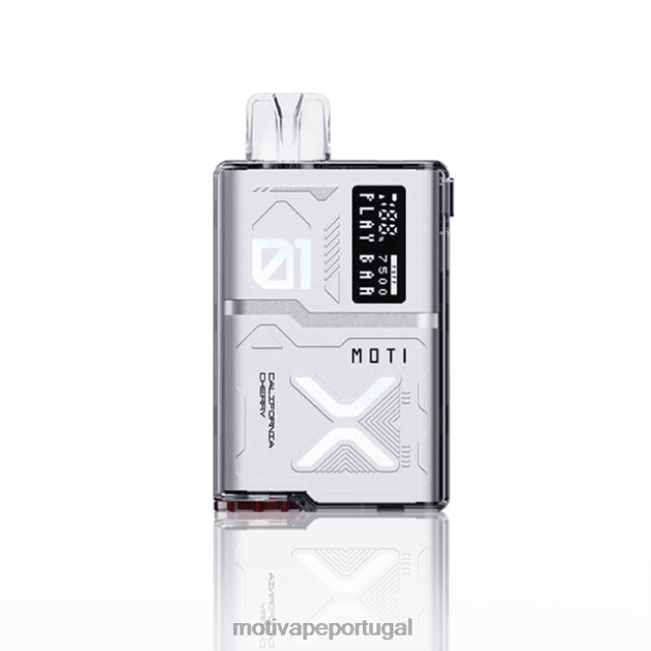 MOTI Play Bar 7.500 vaporizadores descartáveis ​​(5%, 7.500 baforadas) cereja da Califórnia 6JZ6Z61 MOTI vape portugal