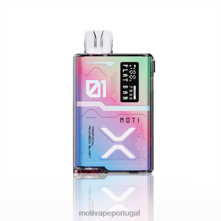 MOTI Play Bar 7.500 vaporizadores descartáveis ​​(5%, 7.500 baforadas) cereja da Califórnia 6JZ6Z61 MOTI vape portugal