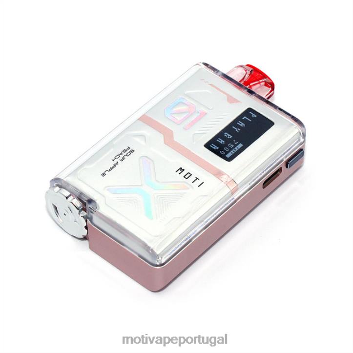 MOTI Play Bar 7.500 vaporizadores descartáveis ​​(5%, 7.500 baforadas) maçã azeda, pêssego 6JZ6Z56 MOTI vape near me