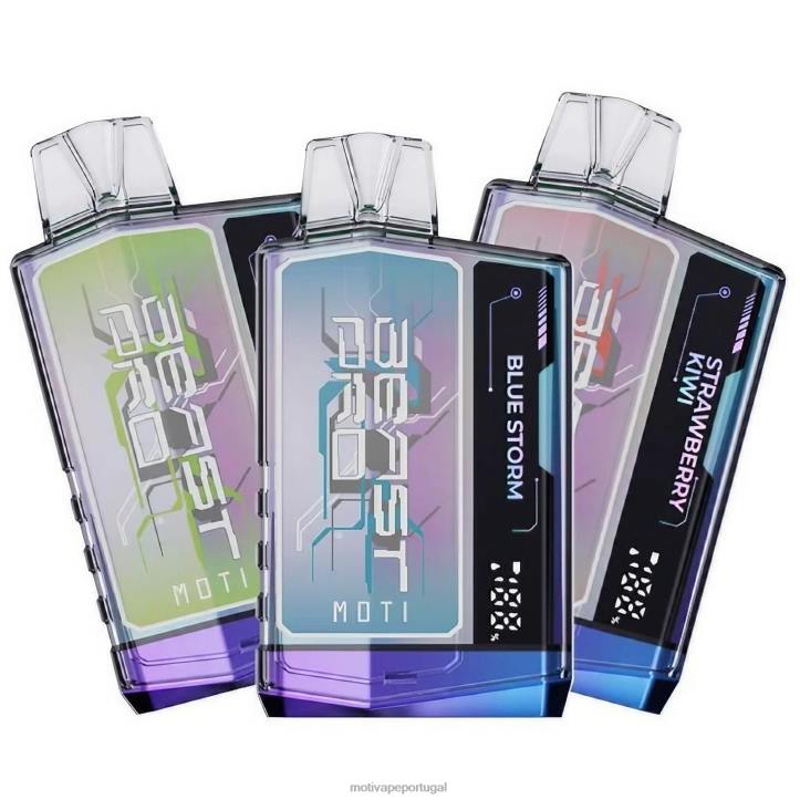MOTI Beast Pro vape descartável (5%, 10.000 baforadas) goma de mirtilo e pêssego 6JZ6Z39 MOTI vape amazon