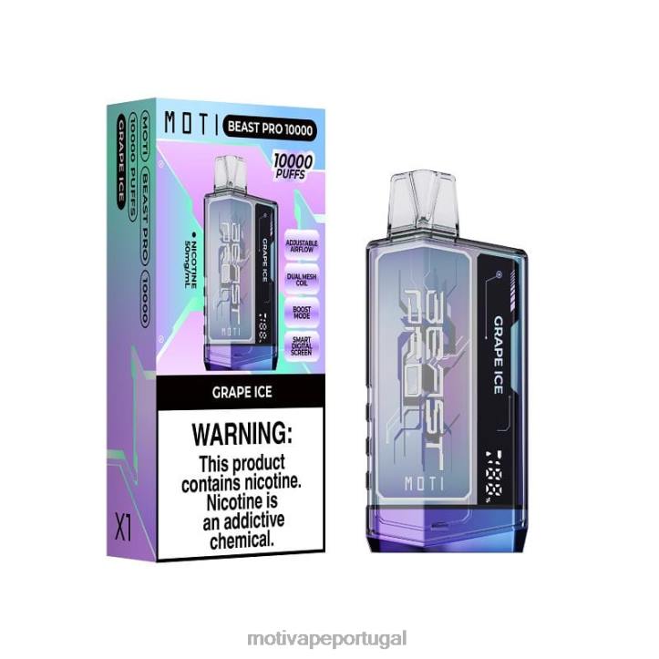 MOTI Beast Pro vape descartável (5%, 10.000 baforadas) goma de mirtilo e pêssego 6JZ6Z39 MOTI vape amazon