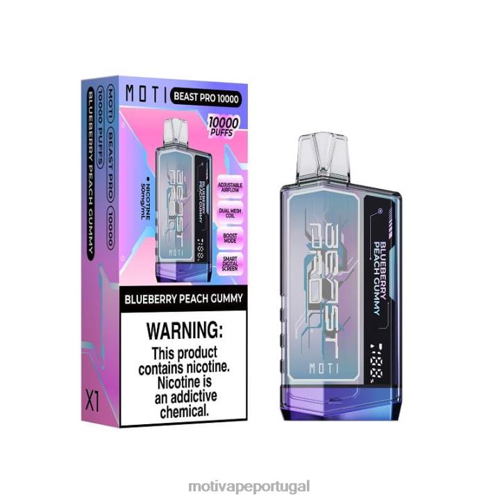 MOTI Beast Pro vape descartável (5%, 10.000 baforadas) limão duplo 6JZ6Z43 MOTI vape price