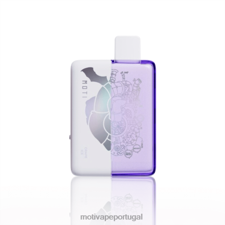 MOTI Duo 9.000 vape descartáveis ​​(5%, 9.000 baforadas) gelo de uva 6JZ6Z67 MOTI vape kit portugal