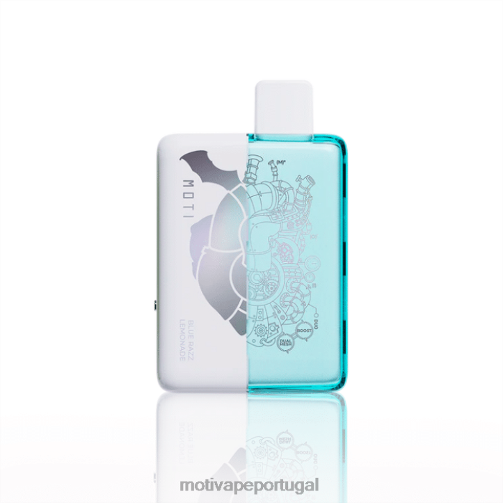MOTI Duo 9.000 vape descartáveis ​​(5%, 9.000 baforadas) limonada razz azul 6JZ6Z64 MOTI vape pods portugal