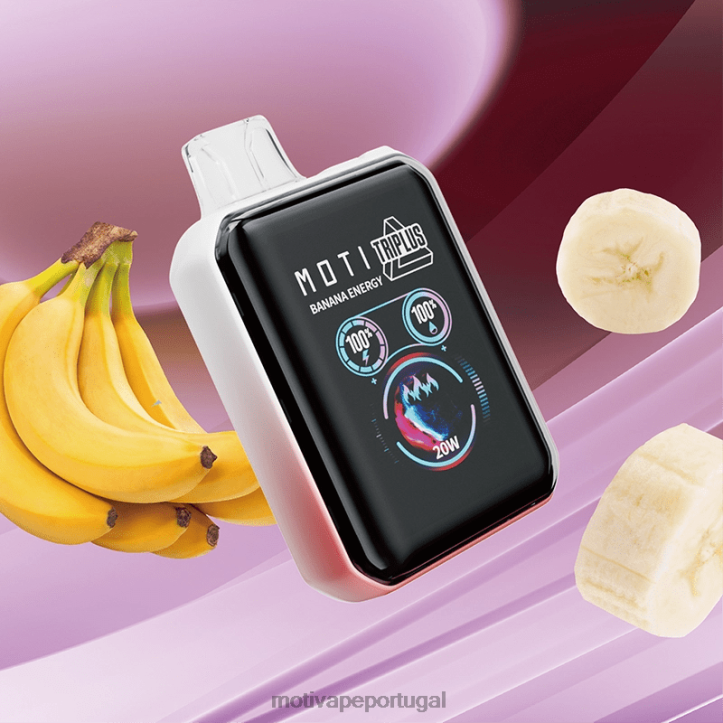MOTI Triplus Vaporizador descartável de 20k (5%, 20.000 baforadas) energia banana 6JZ6Z1 MOTI vape portugal